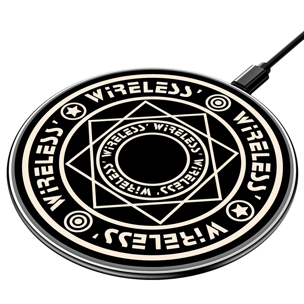 10w Qi Fast Ultra Slim Magic Array Wireless Charger Pad for All Qi-Enabled Phones