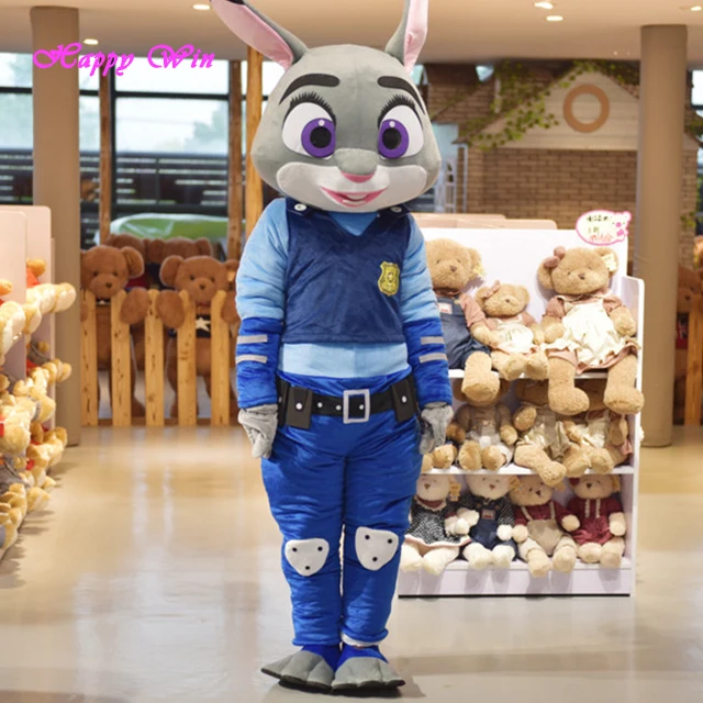 Hot sale halloween popular movie Judy Bunny Nick Fox Flash sloth zootopia mascot costume
