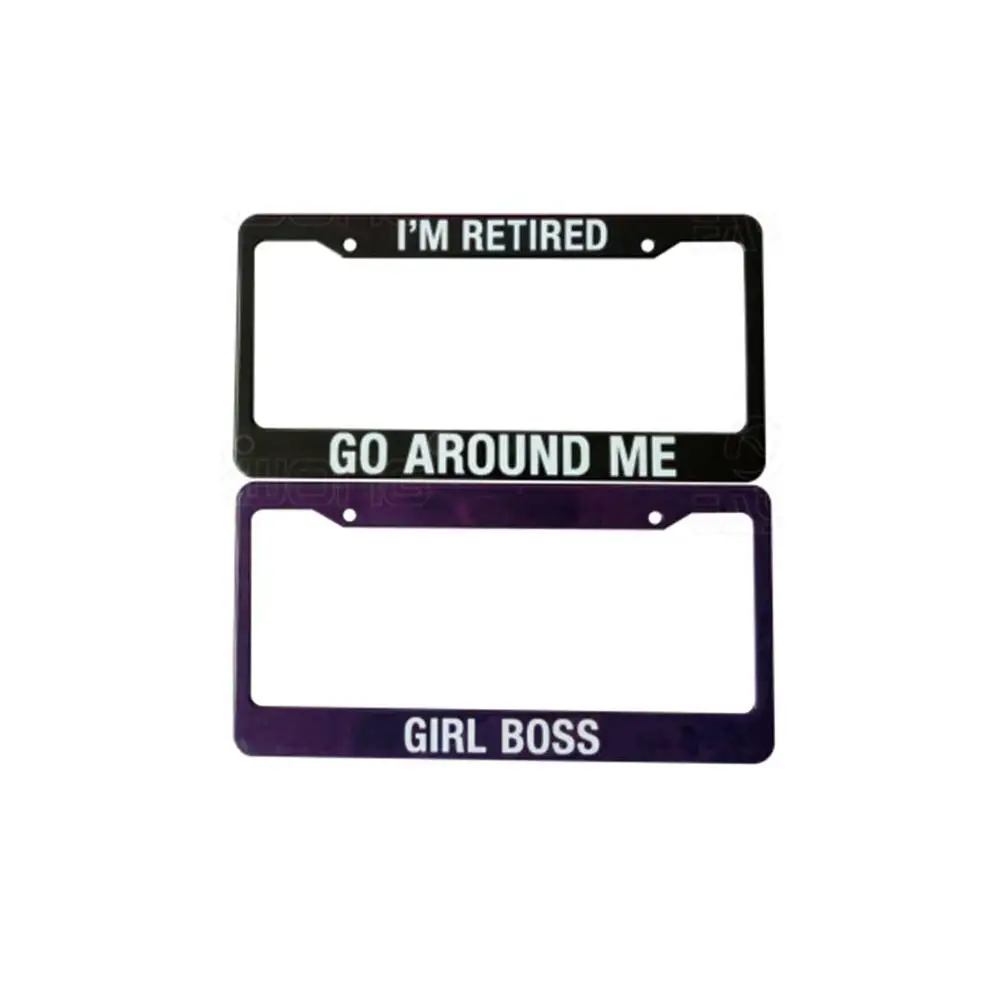 USA plastic license frame car number plate holder