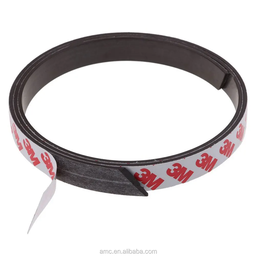 Double sided adhesive magnetic tape