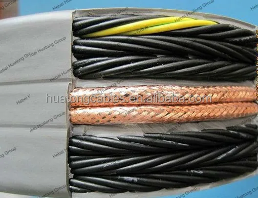  H05VVH6-F /H07VVH6-F резиновой оболочкой гибкий с плоским лифт путешествия кабель для