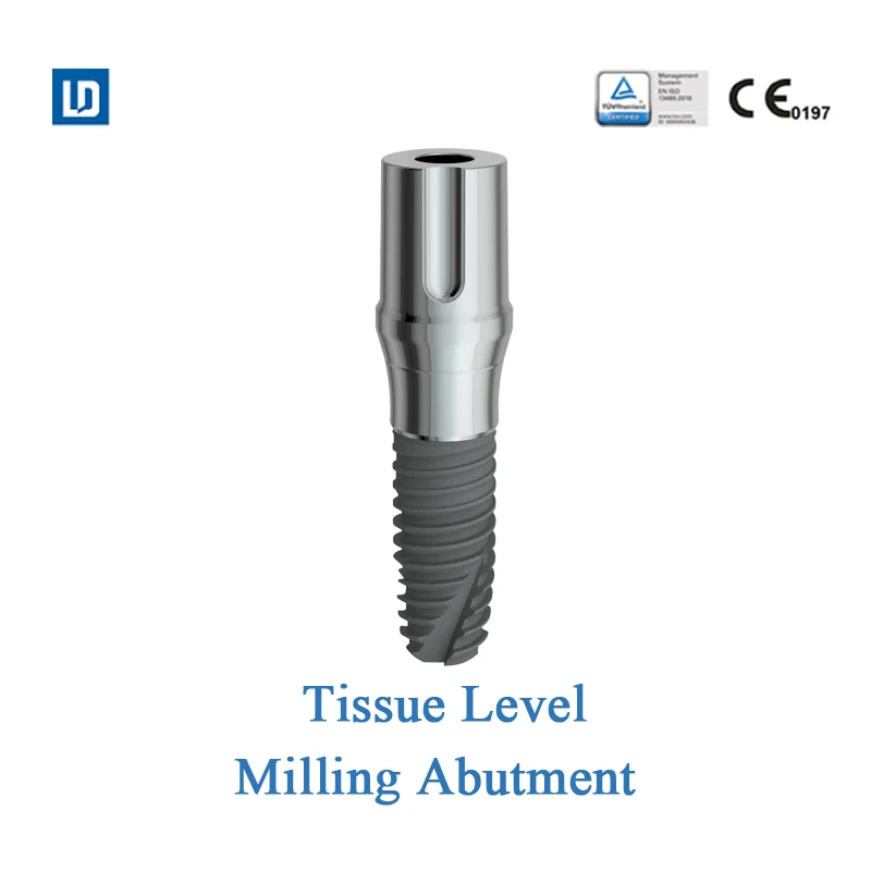 MSLD LeadOss Dental Implant abutment Milling Abutment tissue level compatible with straumann ITI titanium based