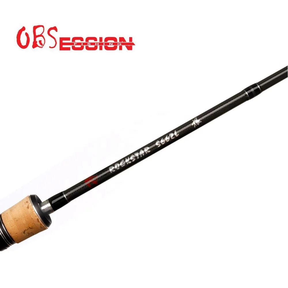 Rockstar Trout fishing rod bass rod FUJI spinning saltwater 198cm carbon pole