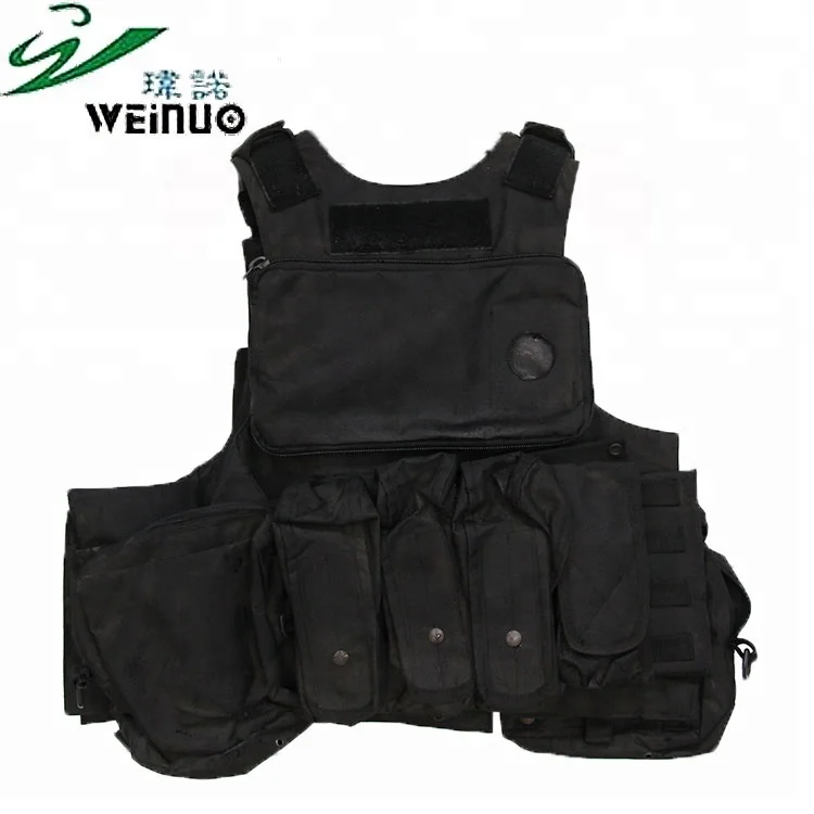 Outdoor Sports Protective Black Tactical Equipment Hiking Hunting Vest