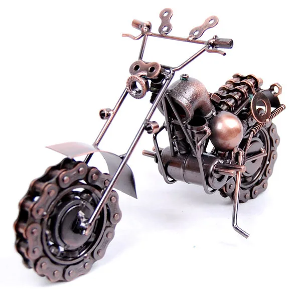 Mettle Creative Metal Craft Gift Home Decoration Large Handmade Iron Motorcycle Model For Promotion Gift