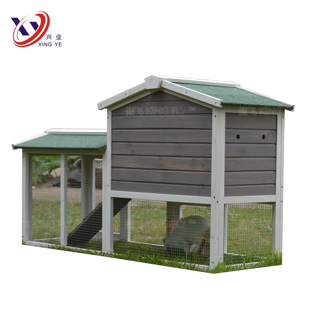 Wooden rabbit hutch