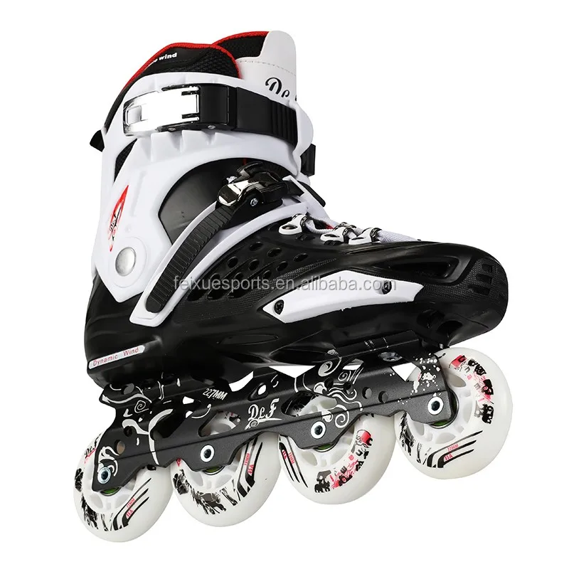 
led flash roller skates shoes with wheels roller blades pu four wheels shoes 
