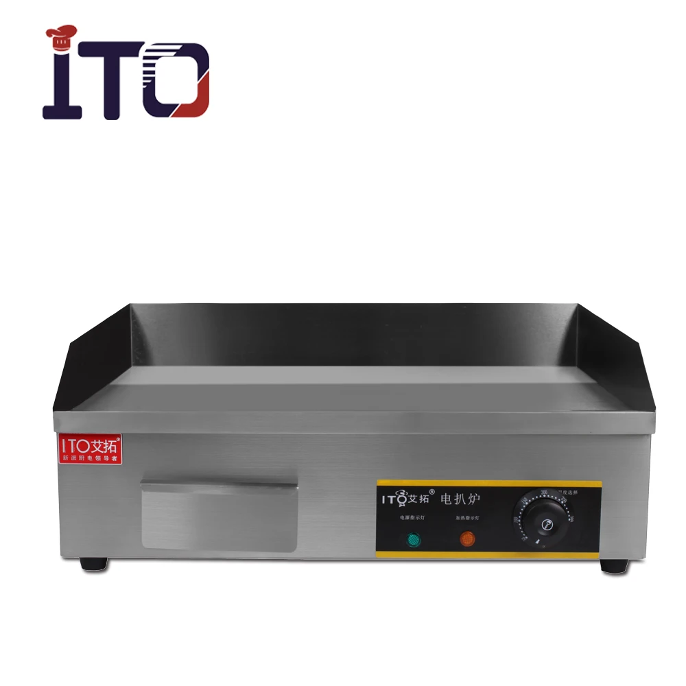 Hot Sale Kitchen Equipment Stainless Steel Electric Griddle Machine