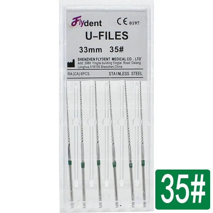 Dental Woodpecker U files Endodontic files stainless steel ultrasonic optional sizes Used for Root cleaning
