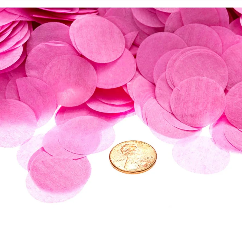 Funny Party Decor Beautiful Unique Colorful Round Paper Tissue Confetti For Wedding Party
