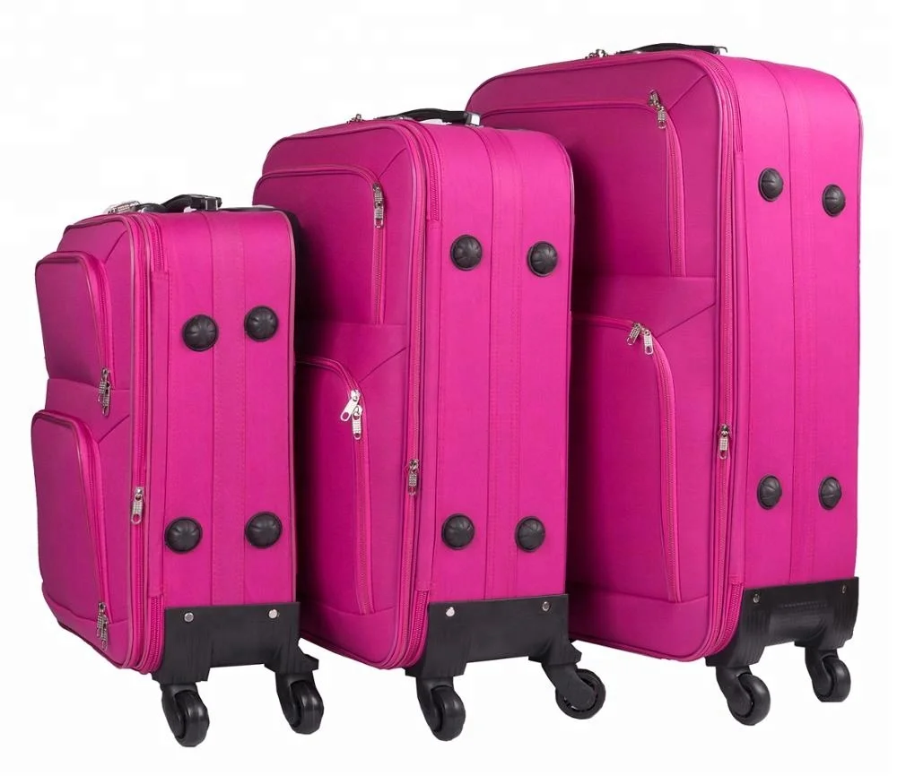 
trolley luggage bag travel ladies suitcase pink luggage sets 