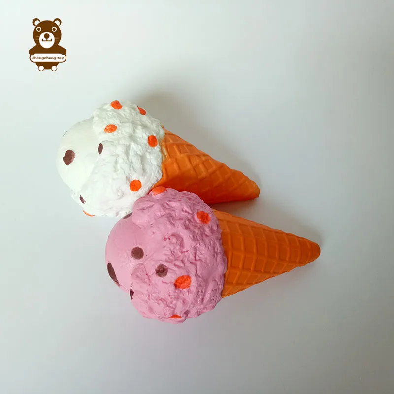 2020 factory direct sale PU Squishy slowly rises giant cute colorful ice cream simulation food sticky pressure toy