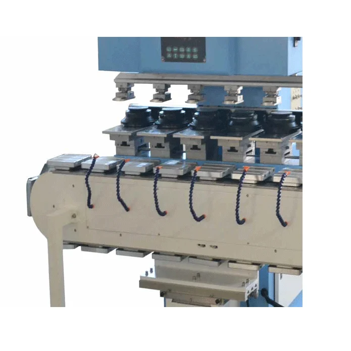 Large-diameter sealed cup 6-color Pad printing machine with tank conveyer