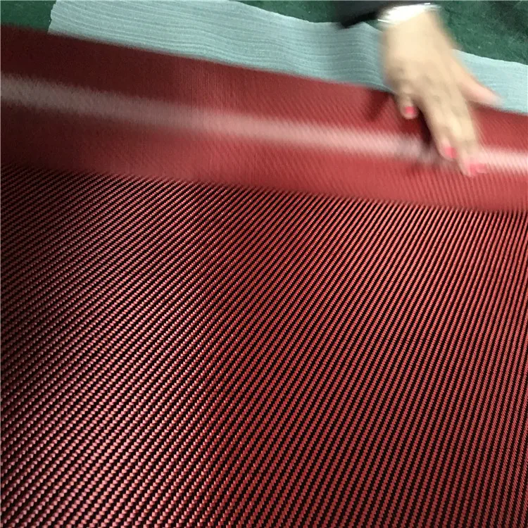 orange blue red yellow carbon aramid fabric