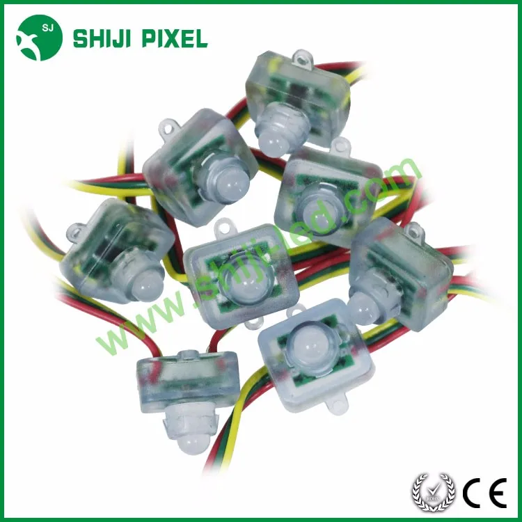 12mm flat digital led pixel string dmx ucs1903 ws2811 mini flat 5V addressable programmable led pixel string light