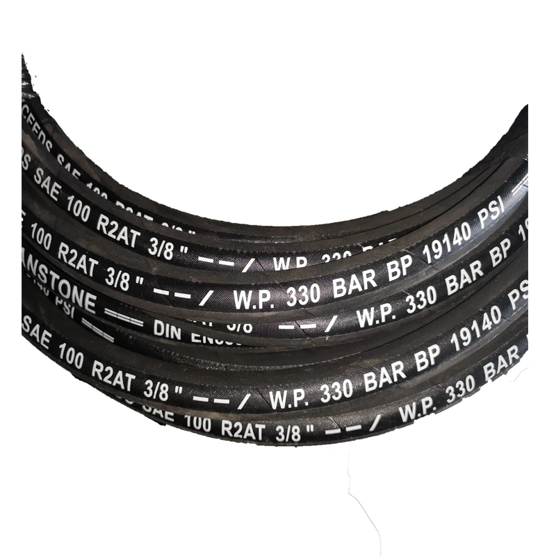 High pressure hydraulic rubber hose two steel wire hydraulic hose