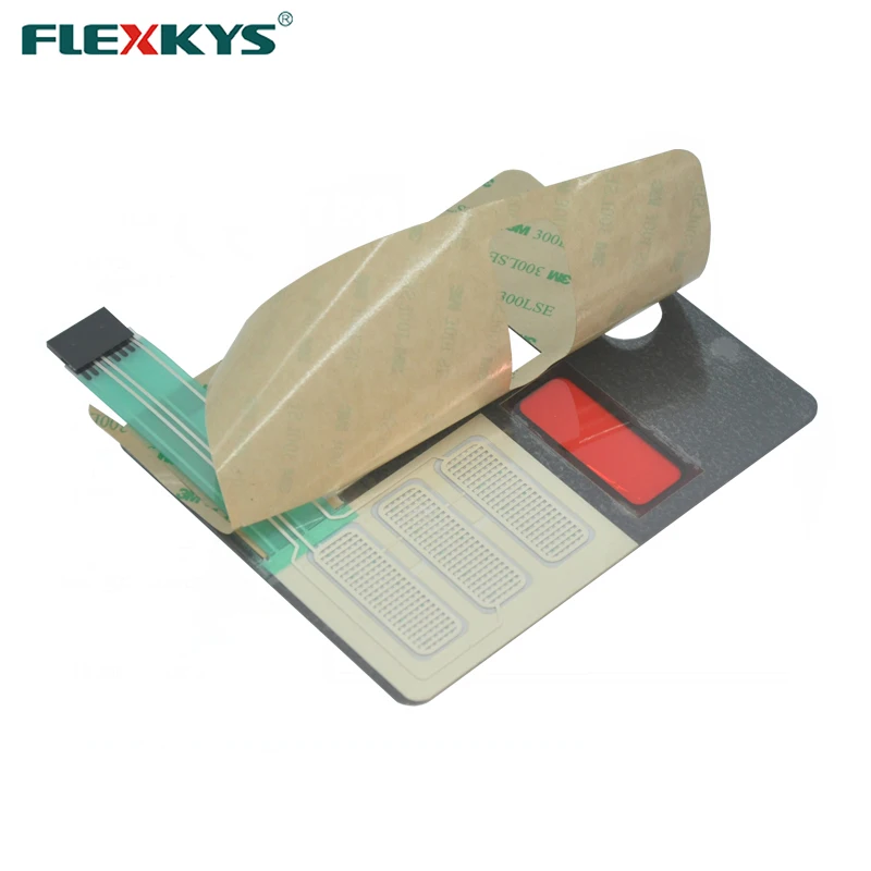 2.54mm jack flat keyboard tactile membrane switch keybooard with RGB film for drum