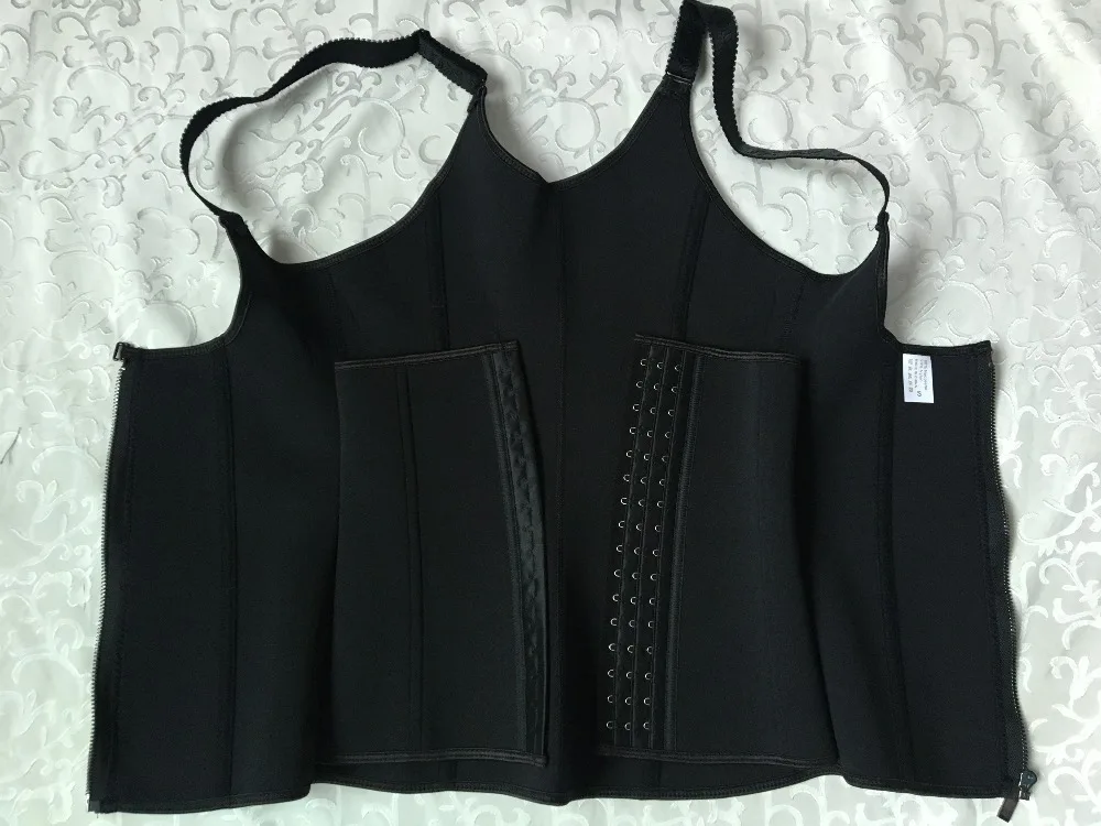 Wholesale cheap slimming neoprene nylon tank top two in one waist trainer vest