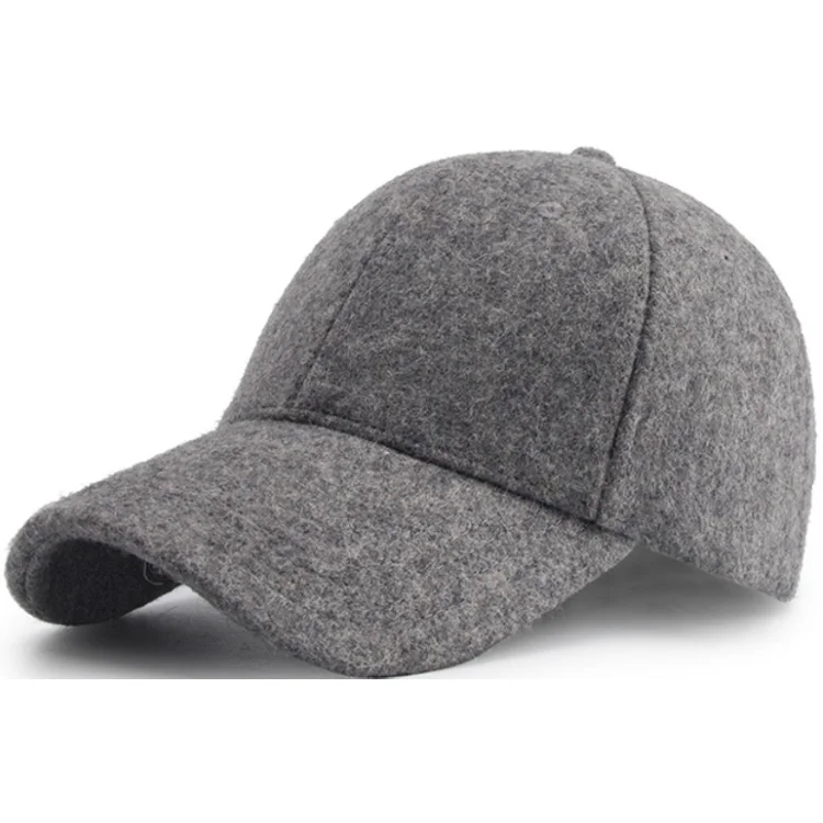 custom blank plain 6 panel grey snapback winter autumn baseball hat and cap
