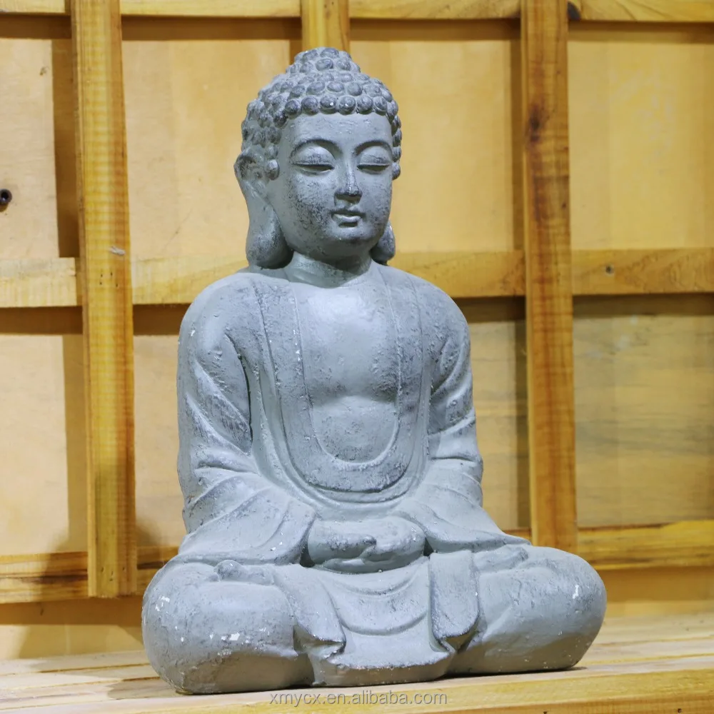 Hand carved magnesium oxide garden buddha stone statues for sale