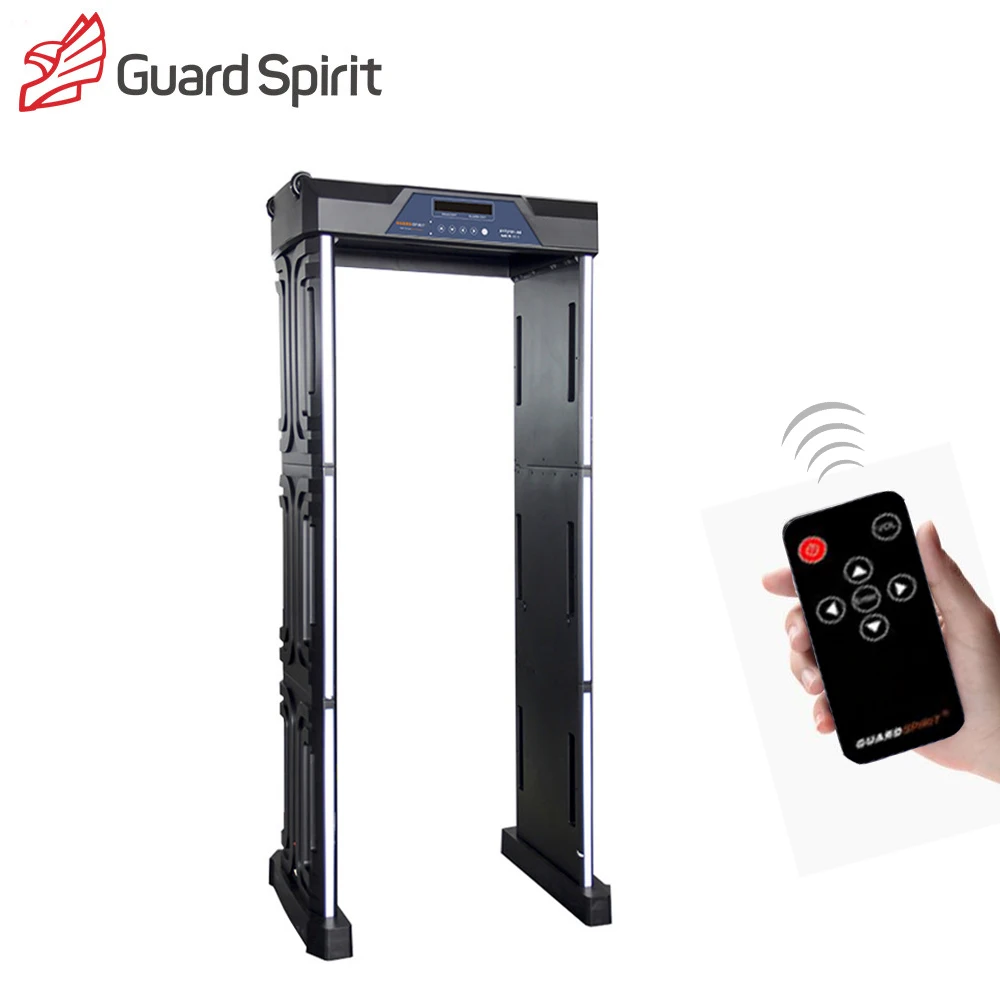 6 / 18 Zones Convert 100people / minute portable walk-through metal detector 33 zones