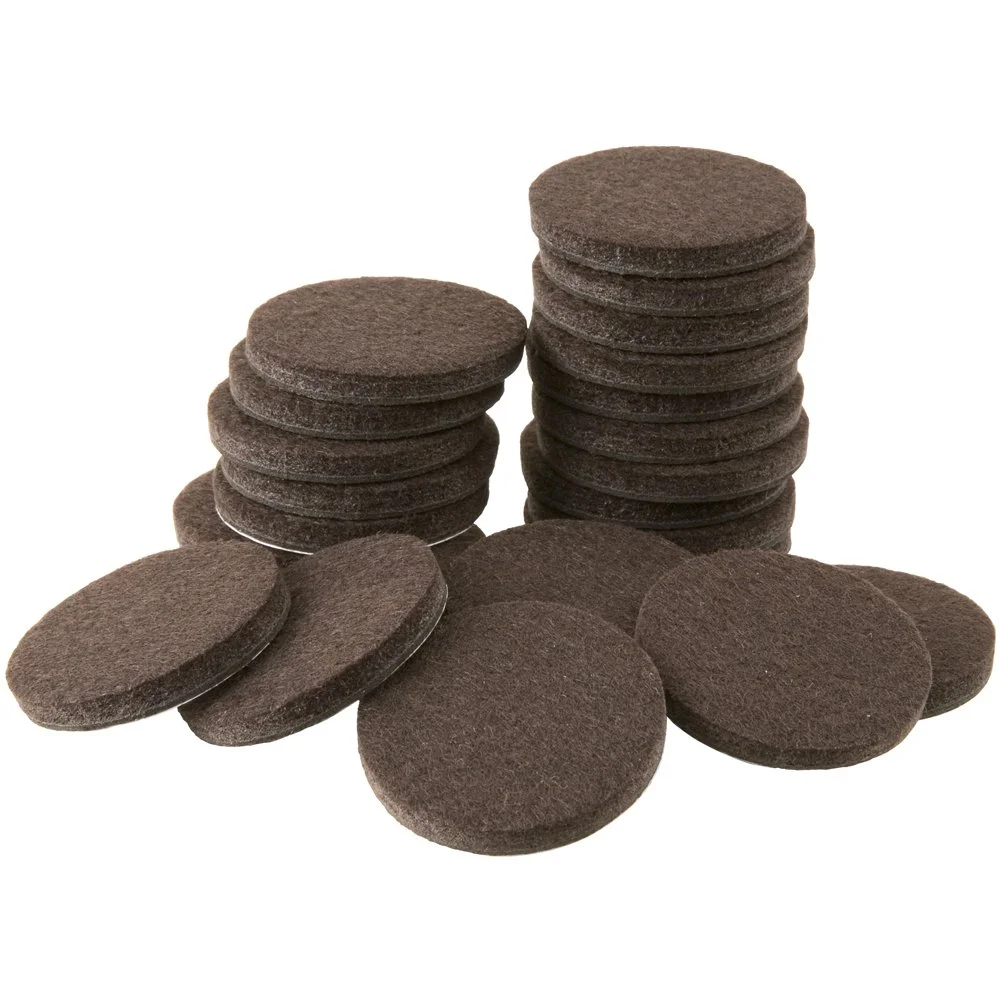 Wholesale new products self-stick bulk furniture round adhesive Felt Pads for hard surfaces chair legs
