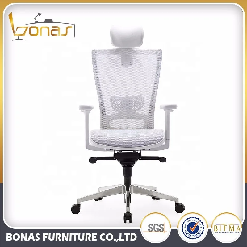 White Color Design Mesh Office Chair Good Price Ergonomic Chairs