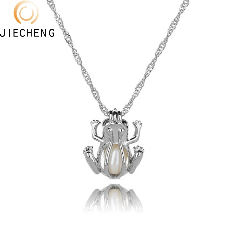 Bulk Wholesale Locket Love Wish oyster pearl jewelry Cage Pendant cages for pearls