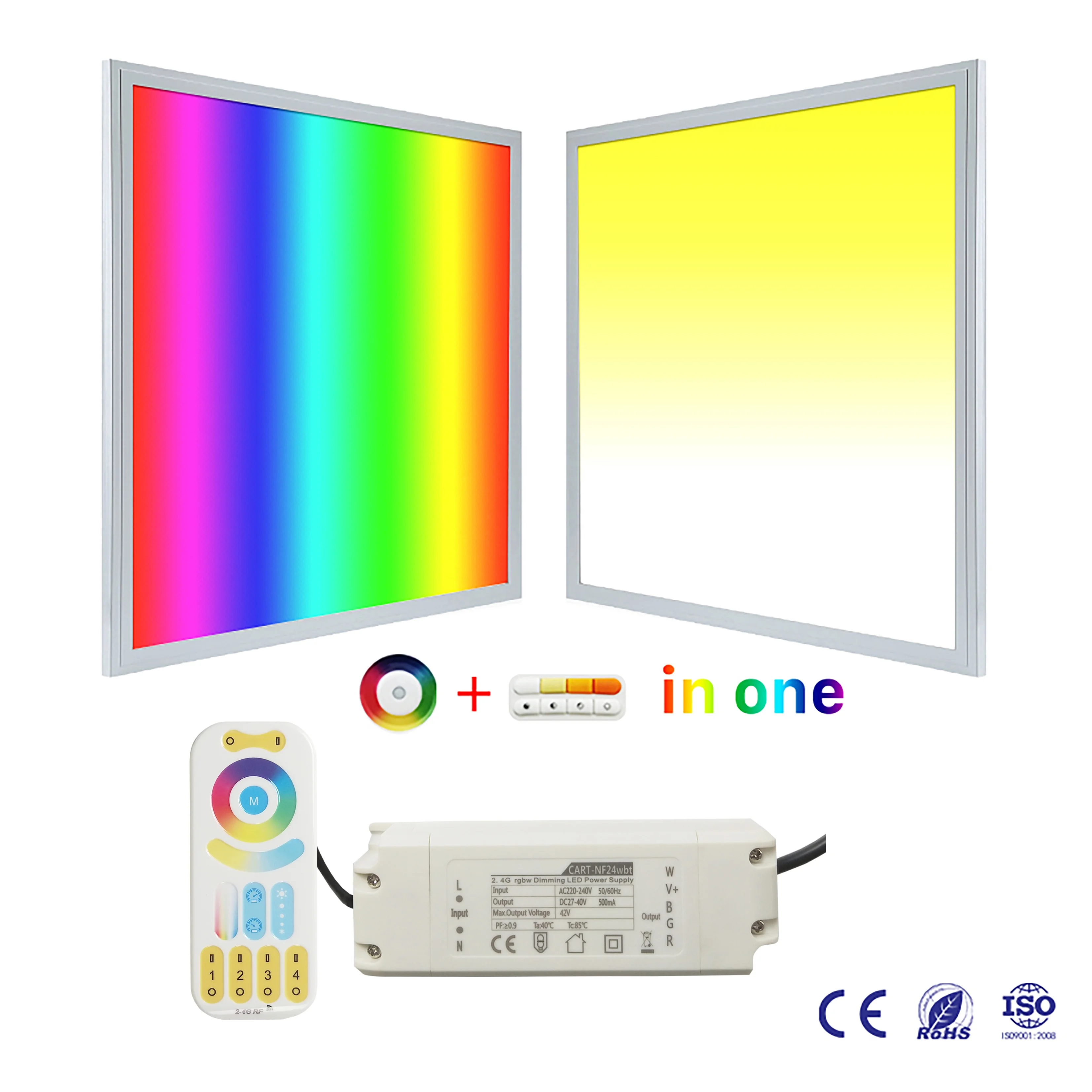 Square Color Changing RGBW led light panel 2x4 RGBW led light panel surface mounted RGBW led light panel