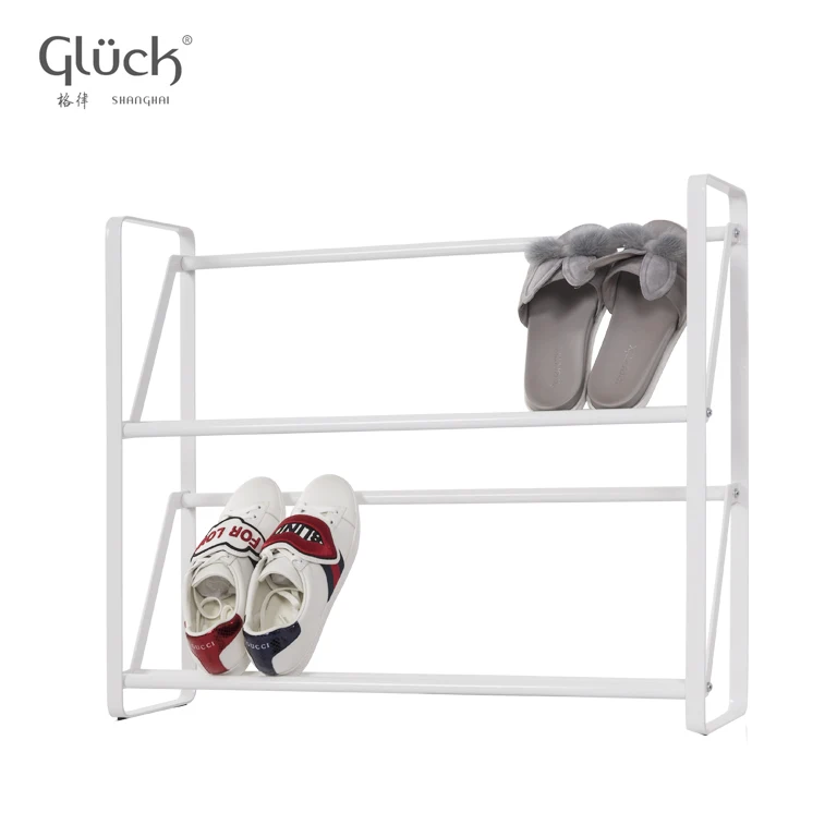 2019 Home Living Room DIY Assembled Metal Standing Layer Shoe Storage Shoes Rack
