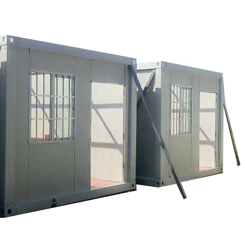 20 feet folding mini removable fiberglass prefab container modular pvc sandwich panel house
