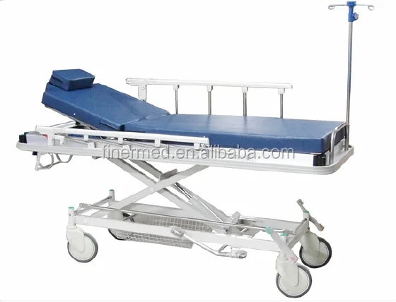 manual  Hydraulic hospital Emergency Recovery Trolley bed