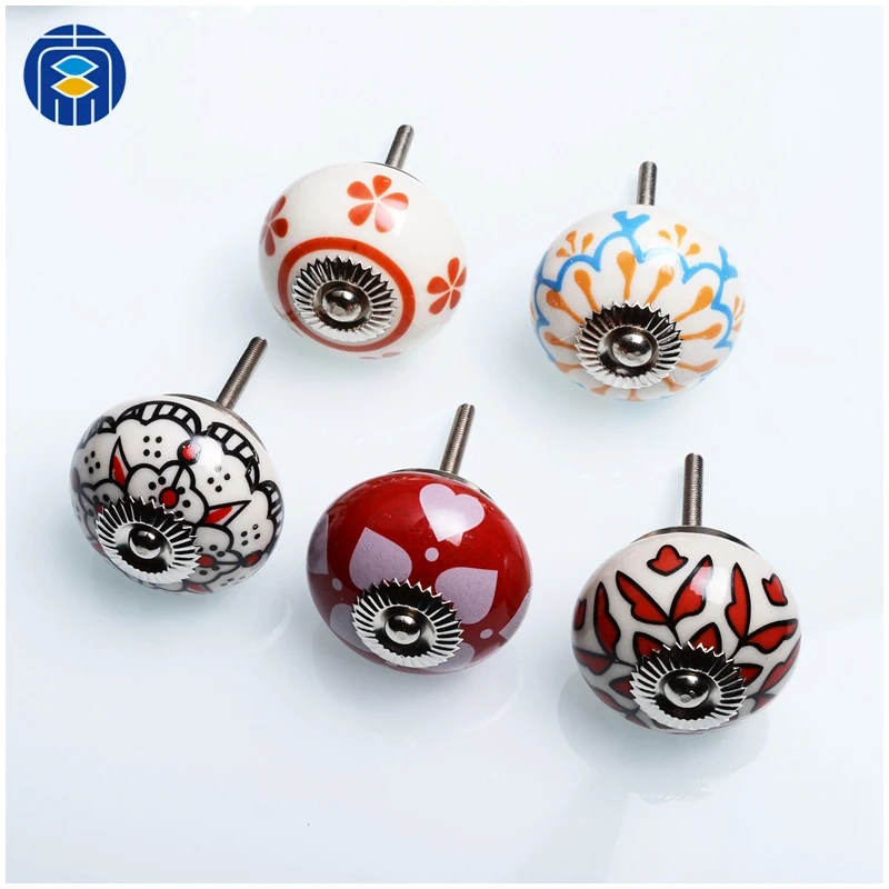 
Decorative Furniture Handle Ceramic Cabinet Pull Knobs Wholesale 