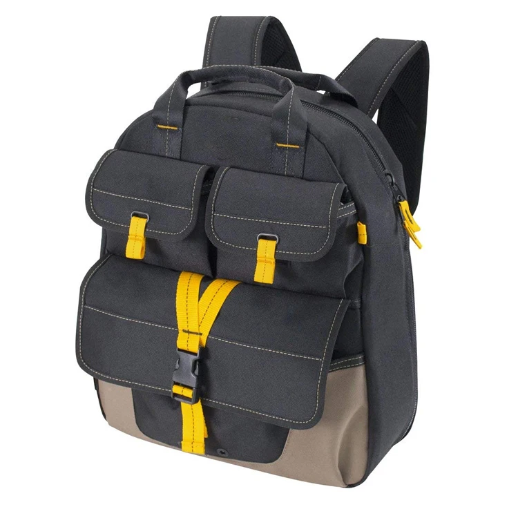 wholesale waterproof durable rigid tool backpack technician usb charger with laptop compartment