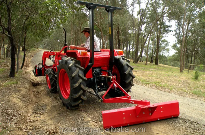 Tractor mounted three point hitch grader blade with CE; tractor rear pusher blade