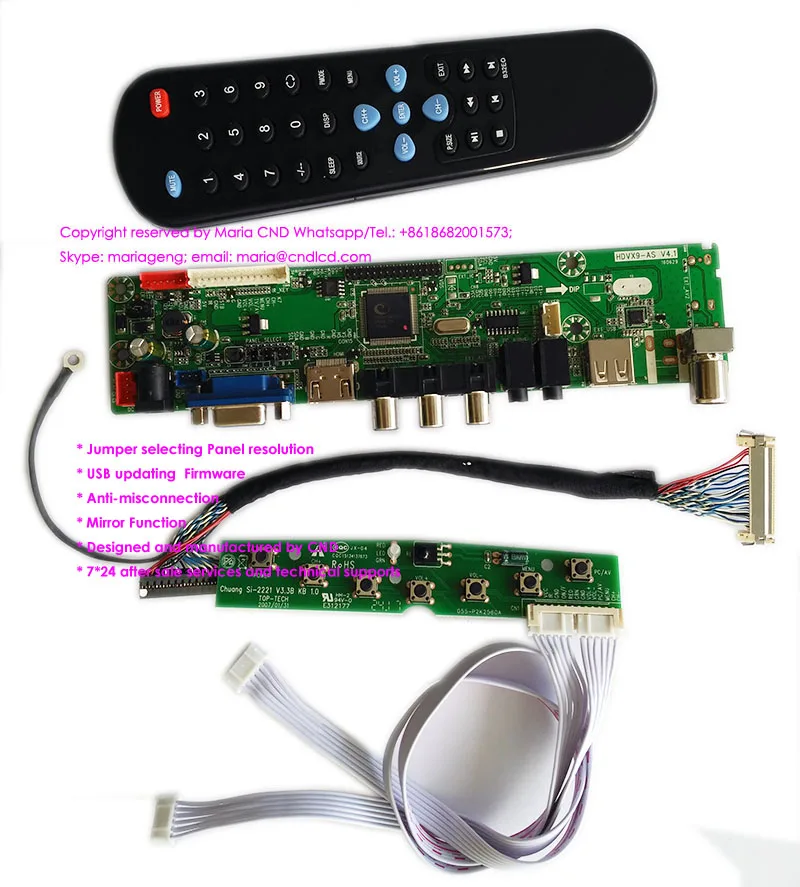 Supply V59 V56 1080P LCD LED TV SKD CKD Kit