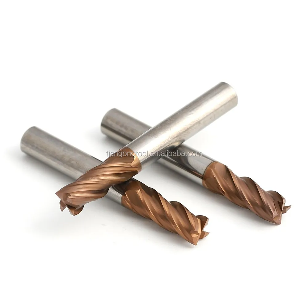 
TG manufacturer CNC solid tungsten carbide end mill machine cutting tools 