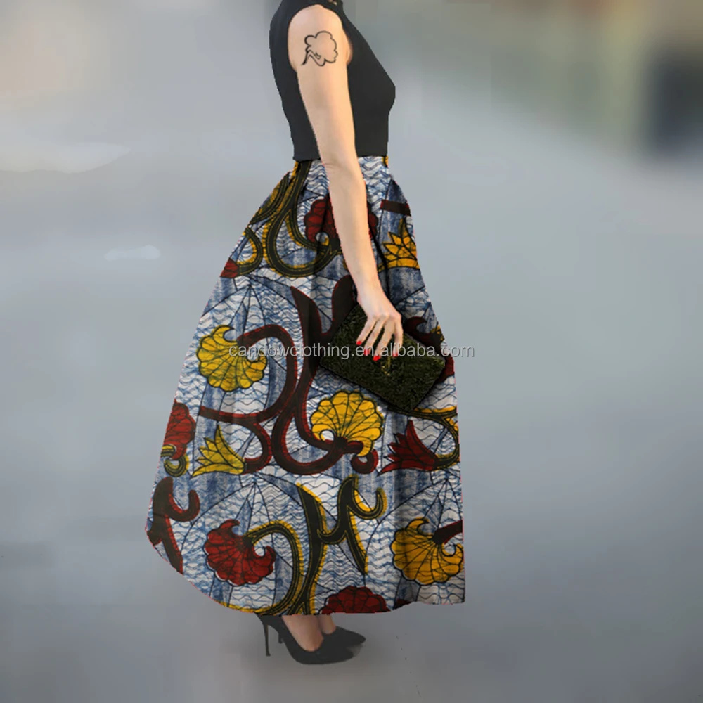 Custom manufactured womens african kitenge clothes designs lady skirts