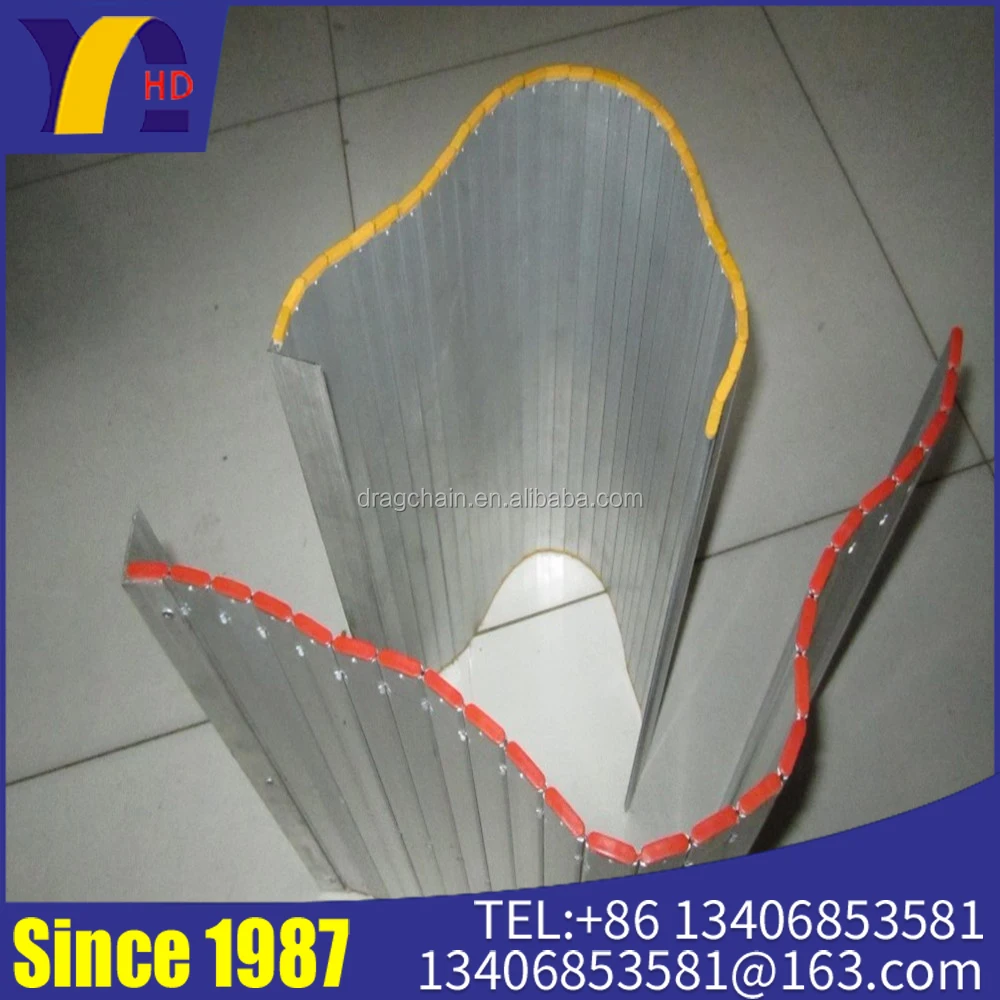 heat resistant aluminium curtain apron cover for guide use