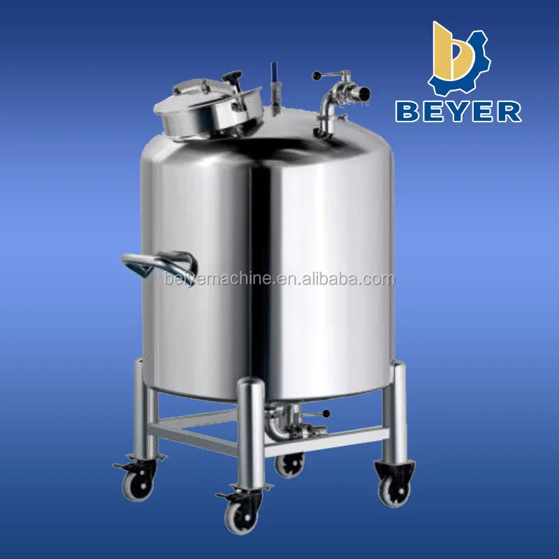 100-5000 liter wheeled chemical stainless steel storage tank