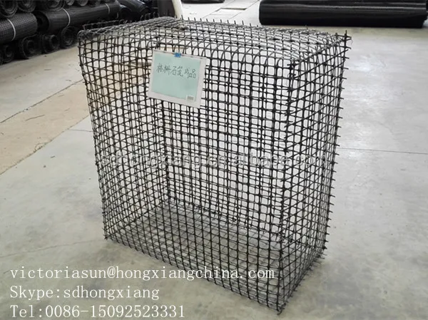 
geogrid for reinforced soil retainment geogrid with steel 