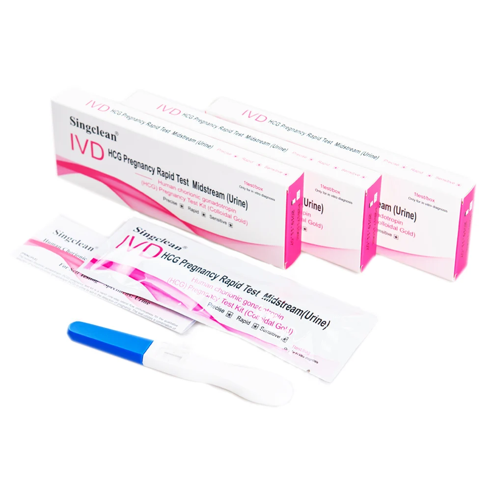 Singclean One Step Urine Early hCG Pregnancy Test Midstream