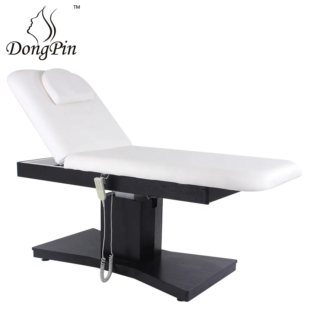 hydraulic facial bed spa bed, salon wooden massage bed massage table
