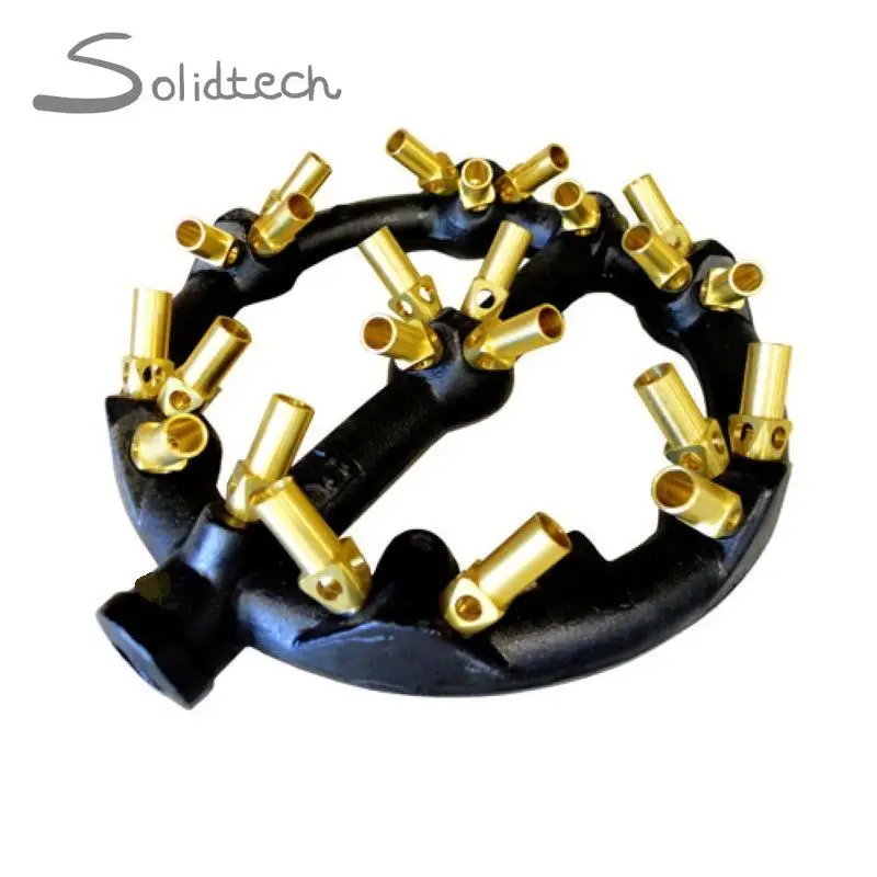 Высококачественная чугунная струйная горелка с 23 наконечниками и круглым