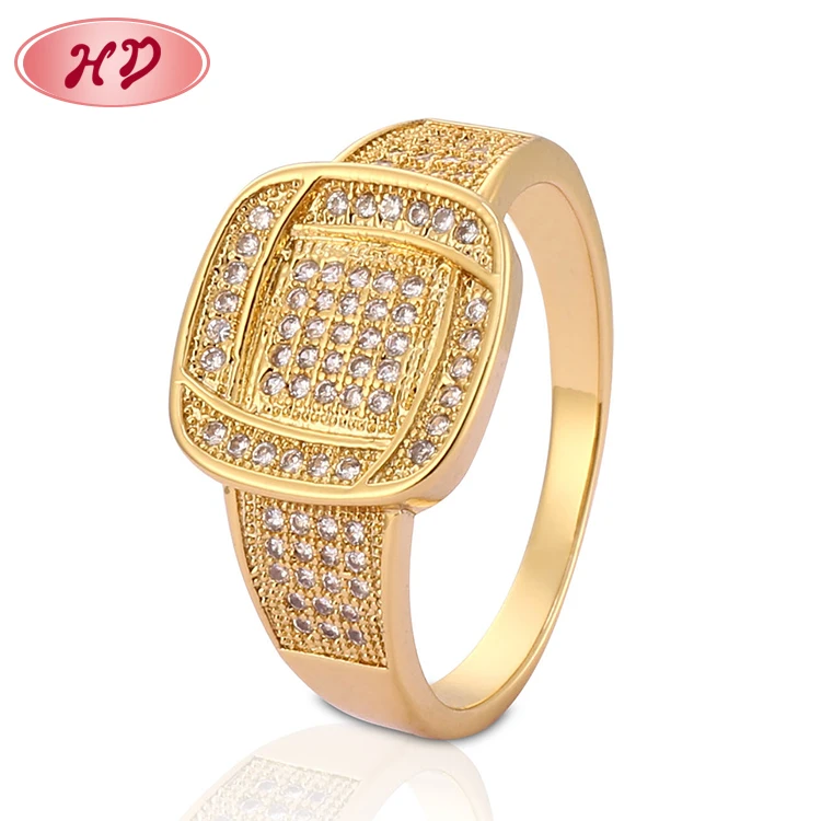 Latest Model Fashion Designs Cheapest Wedding Jewelry 18K Gold Diamond Ring