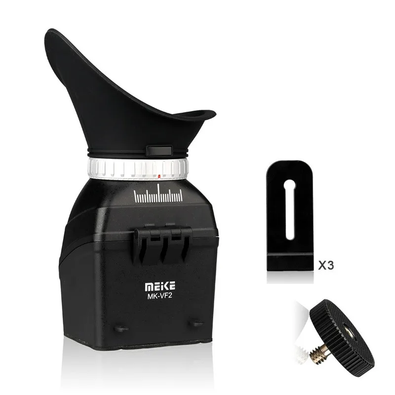 
Universal Adjustment MeiKe MK-VF2 3'~3.2' Screen Viewfinder Magnifier for Camera 