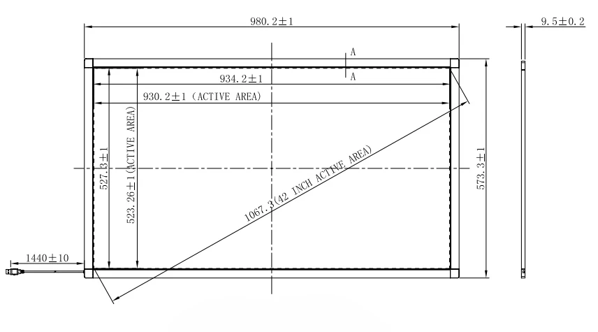 infrared touch screen frame 42 inch multi ir touch frame for LCD or TV