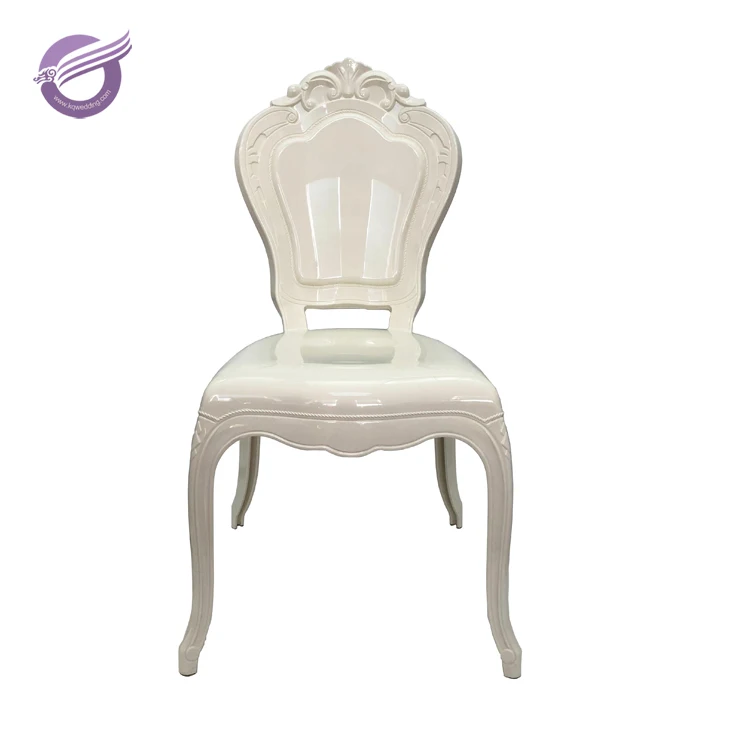 ZY00560 hot sales church wedding plastic princess white throne chair