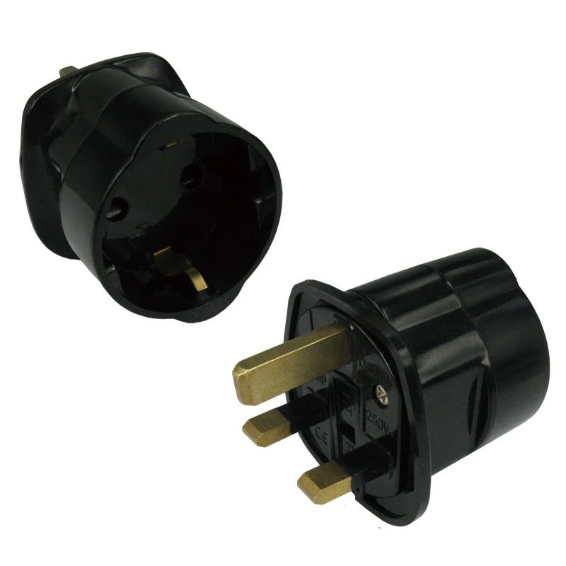 Wonplug hot sale  EU European Germany  to UK plug adapter with 13A fuse  CE   ROHS