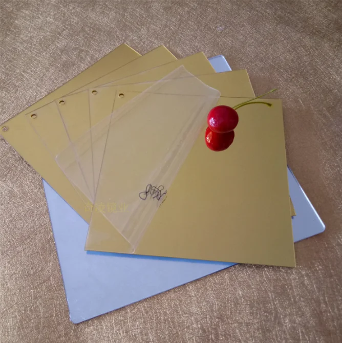 Golden Mirror Acrylic Sheet Home Decoration acrylic mirror silver sheet